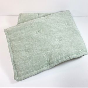 Threshold STANDARD Mint Green Chambray Pillow Sham